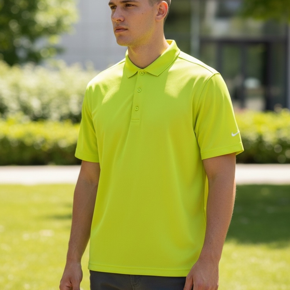 Nike Men's Bright Lime Green Performance Polo
